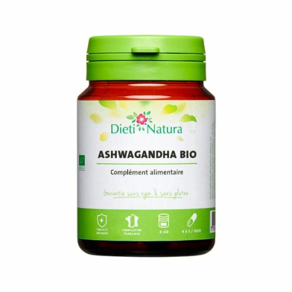 Vitalité et endurance Ashwagandha Bio 60 gélules