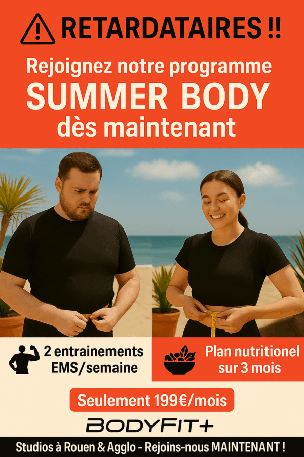 Forfait SUMMER BODY uniquement dans les Studios Bodyfit+