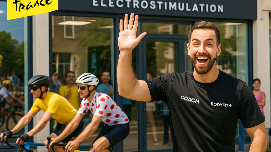 Le Tour de France 2025 arrive à Rouen devant le Studio Bodyfit+